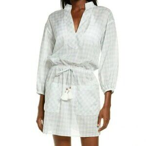 NWT Tory Burch Cotton gingham cover up mini dress